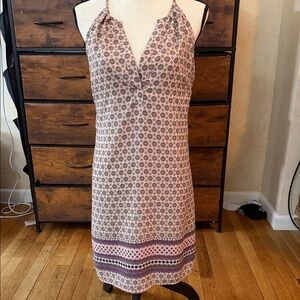 Skies Are Blue Pink and Purple Halter Dress